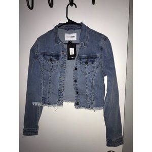NWT Fashion Nova Cropped Denim Jacket